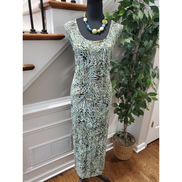 Studio 1940 Women Multicolor Rayon Sleeveless Scoop Neck Long Maxi Dress Size 32 - Picture 10 of 10